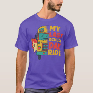 My Last School Day Ride Funny Schools Out Summer G T-Shirt
