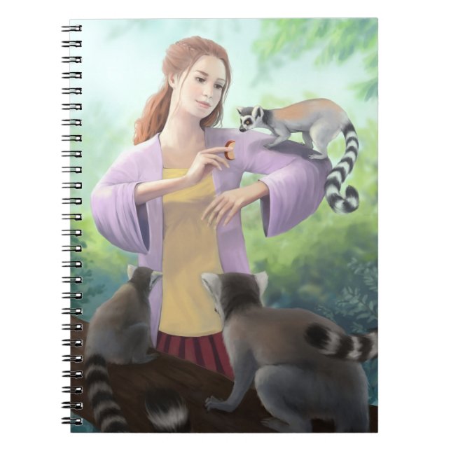 My Lemur Friends Spiral Notebook (Front)
