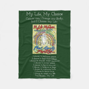 My Life Choice Cancer Angel Soft Fleece Blanket