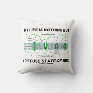 My Life Is Nothing But A Diffuse State Of Mind Cushion