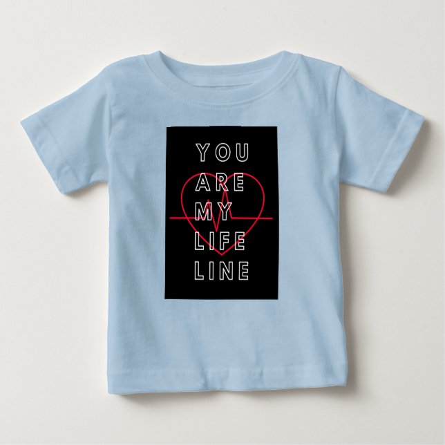 My life line Blue baby t shirt (Front)