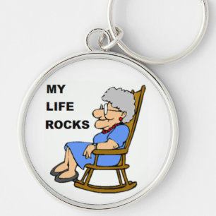 MY LIFE ROCKS KEY RING