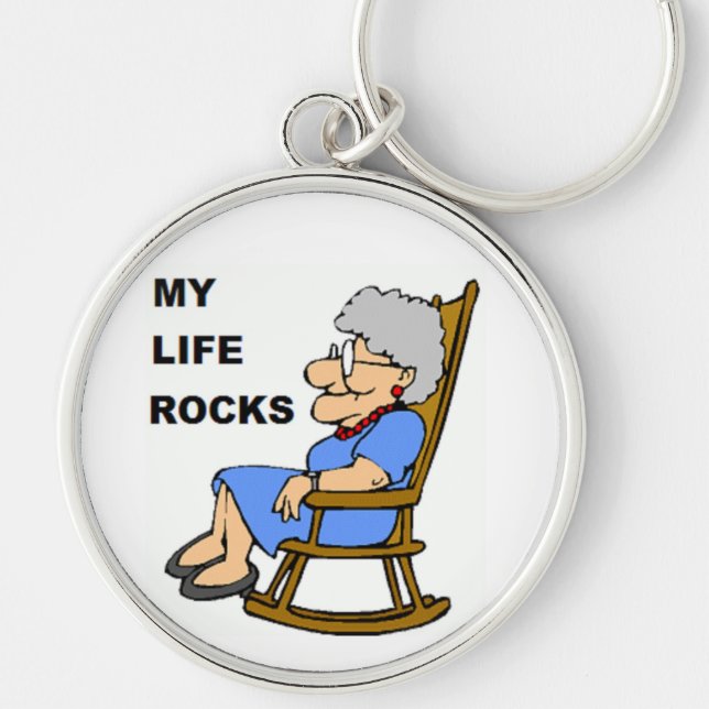 MY LIFE ROCKS KEY RING (Front)