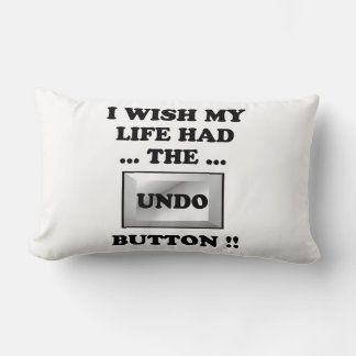 My Life with Undo Button Lumbar Cushion