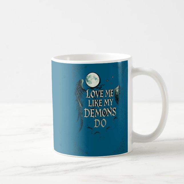 My Like Demons Gothic Moon Coffee Mug (Right)