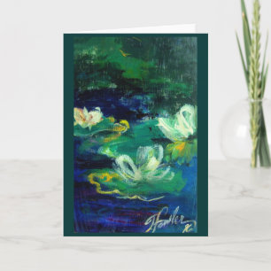 My Lillies in '96 Greeting Card Original Art