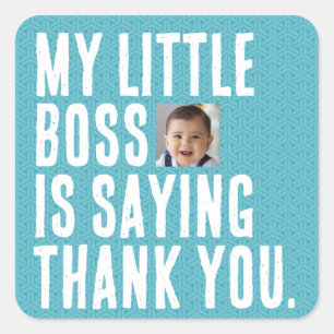 My Little Boss Thank you Stickers