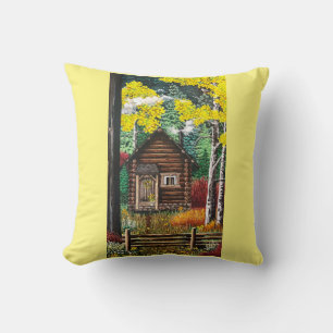My Little Cabin in the Woods Pillow