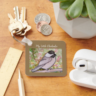 My Little Chickadee Kelly Green Key Ring
