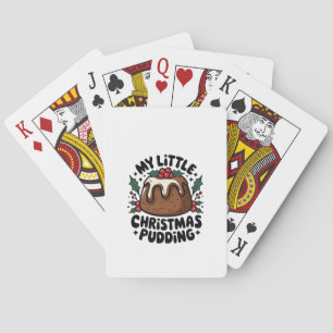 My Little Christmas Pudding Christmas Pregnancy Playing Cards