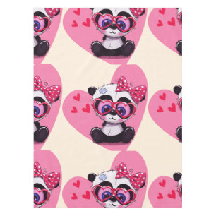 My little cute baby panda tablecloth