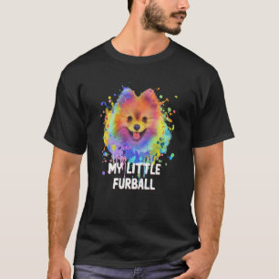 My Little Furball Pomeranian Humor Pom Pom Animal T-Shirt