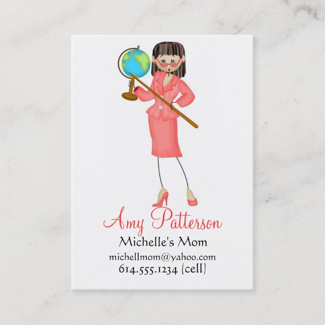 My Little Future Teacher Mummy Cards (Front)