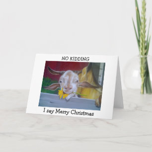 MY LITTLE GOAT SAYS "MERRY CHRISTMAS" HOLIDAY CARD