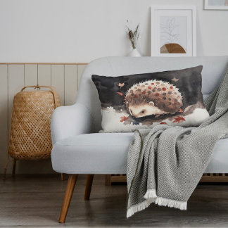 My little hedgehog friend "Dwarden" Lumbar Cushion