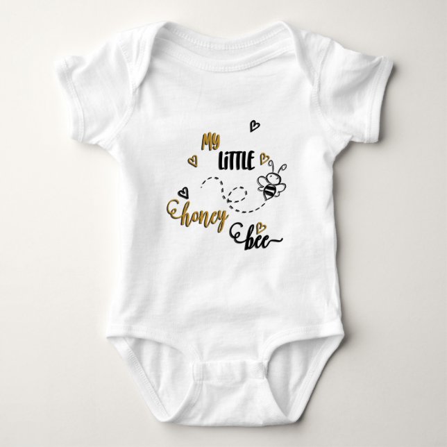My Little Honey Bee Baby Bodysuit (Front)