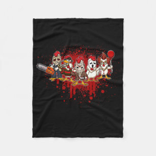My Little Horror Crew - Halloween Chicken  Fleece Blanket