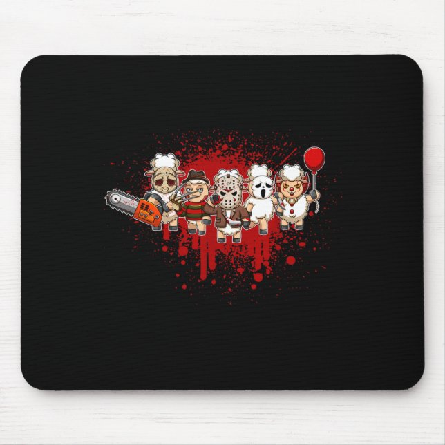 My Little Horror Crew - Halloween Sheep Mouse Pad (Front)