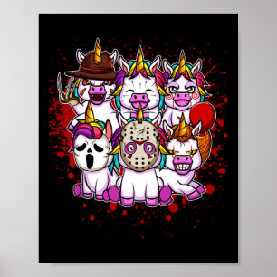 My Little Horror Crew - Halloween Unicorns Poster