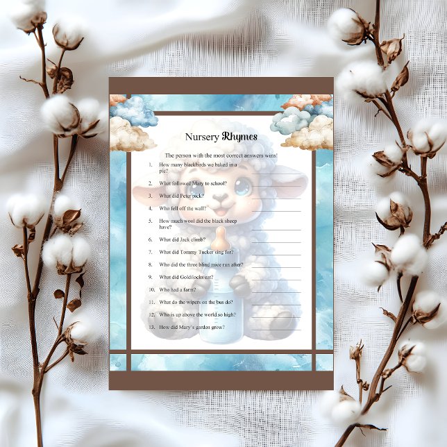 My Little Lamb_ Nursery Rhymes Custom Letterhead (Creator Uploaded)