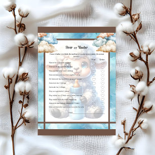 My Little Lamb_ Over or Under Baby Shower game Custom Letterhead