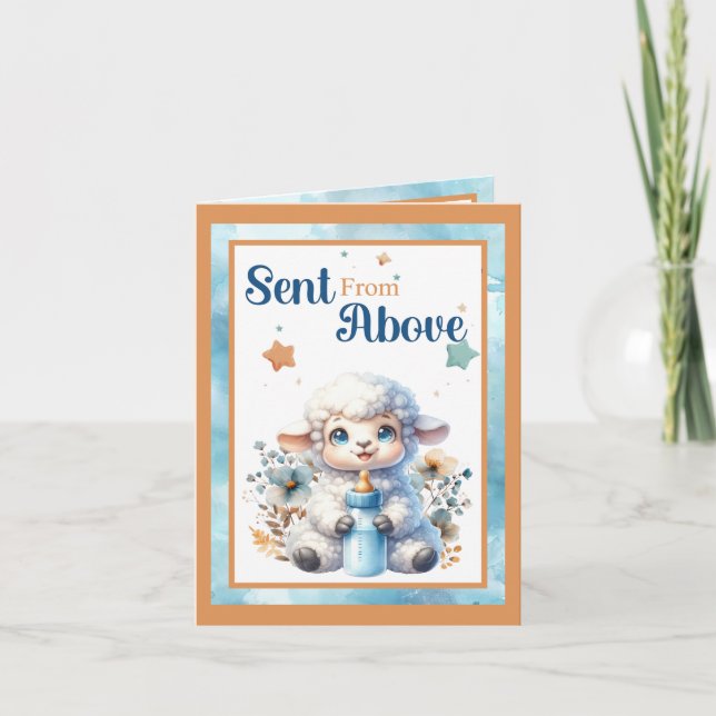 My Little Lamb Thank You Card (Front)