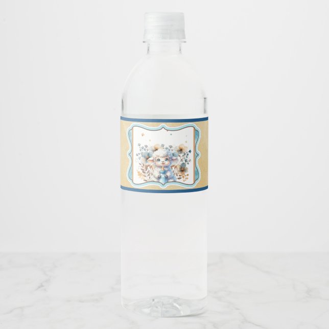 My Little Lamb Water Bottle Label (Front)