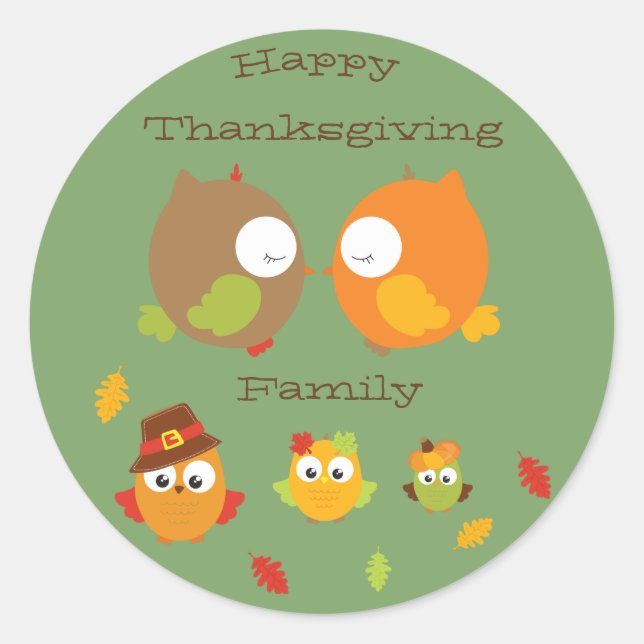 My Little Owl Classic Round Sticker (Front)