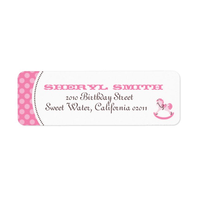 My Little Pony Return Label (Front)