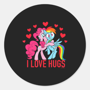 My Little Pony Valentines Day Pinkie Pie Rainbow D Classic Round Sticker