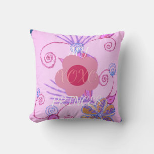 My Little Princess: Baby Pink Vector Inspirational Cushion