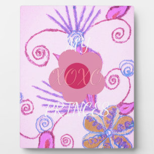 My Little Princess: Baby Pink Vector Inspirational Plaque
