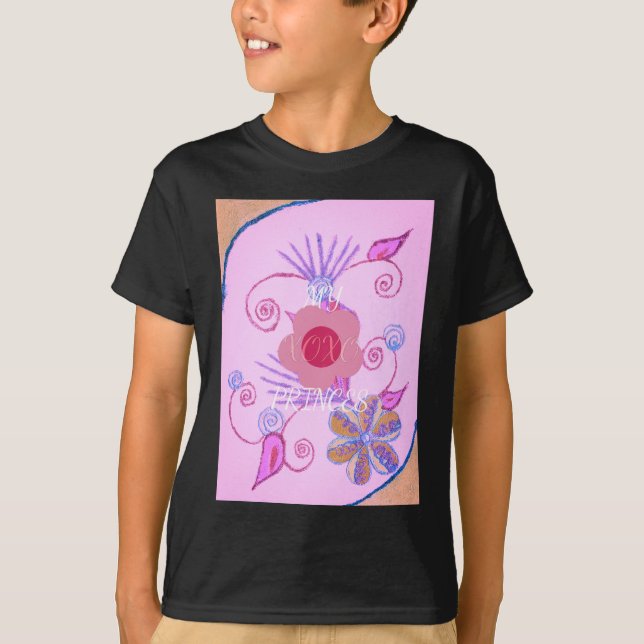 My Little Princess: Baby Pink Vector Inspirational T-Shirt (Front)