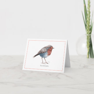 'My Little Robin' Greetings Card