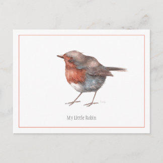 'My Little Robin' Postcard
