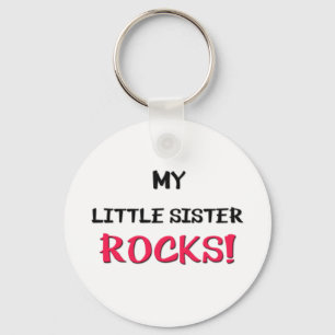 My Little Sister Rocks Key Ring