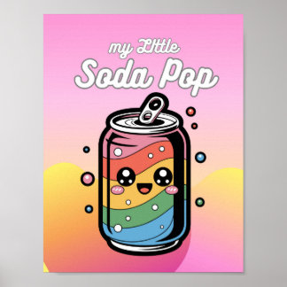 My little Soda Pop Can Face Bubbles Photo Print