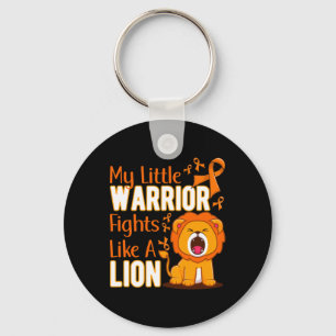 My Little Warrior Fights Like A Lion Leukaemia Awa Key Ring