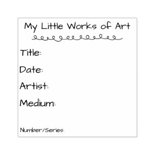 My Little Works of Art Stamp