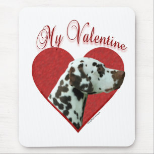 My Liver Dalmatian Valentine Mouse Pad