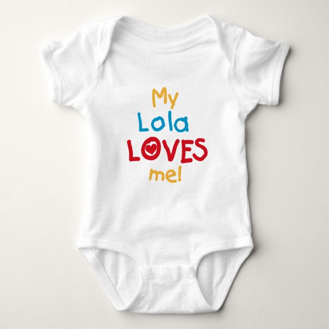 My Lola Loves Me T-shirts and Gifts (Front)