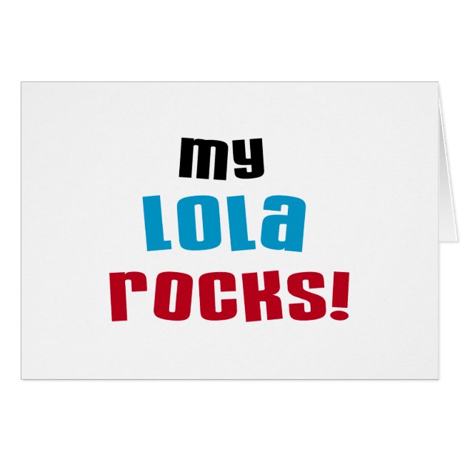 My Lola Rocks T-shirts and Gifts (Front Horizontal)