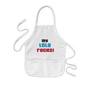 My Lola Rocks T-shirts and Gifts Kids Apron