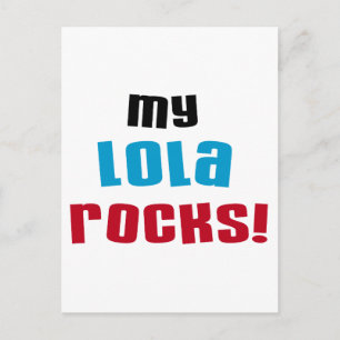 My Lola Rocks T-shirts and Gifts Postcard