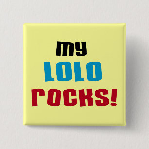 My Lolo Rocks T-shirts and Gifts 15 Cm Square Badge