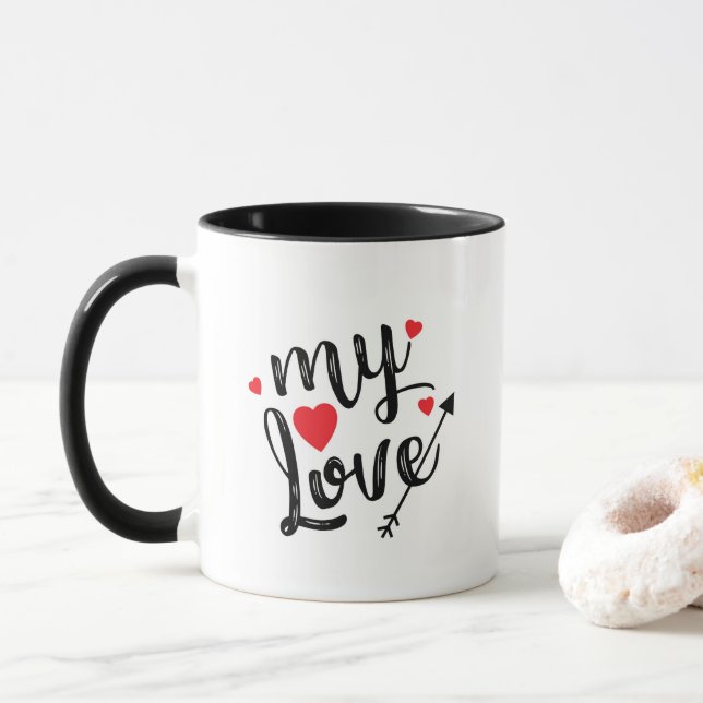 my love custom photo mug (With Donut)