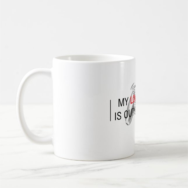 My LOVE for you is out of CONTROL | Gamer Lover |  Coffee Mug (Left)