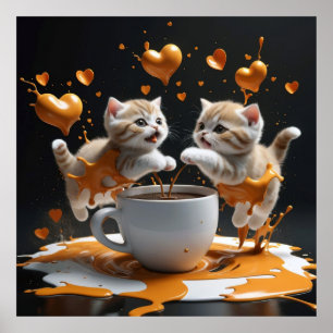 My Love is a Caffeinated Catastrophe Poster