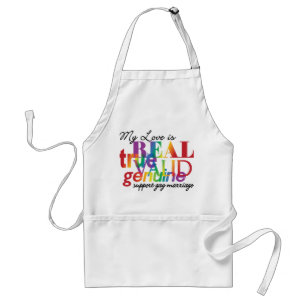My Love Is Real Support Gay Marriage Standard Apron