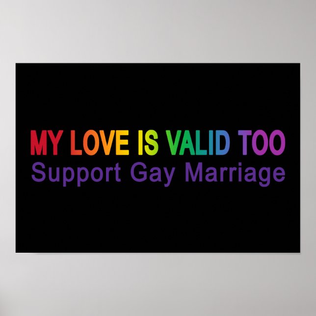 My Love Is Valid Too Poster (Front)